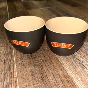 Baileys Irish Cream MINE Ceramic 8 oz Cups Ice Cream Bowls Espresso